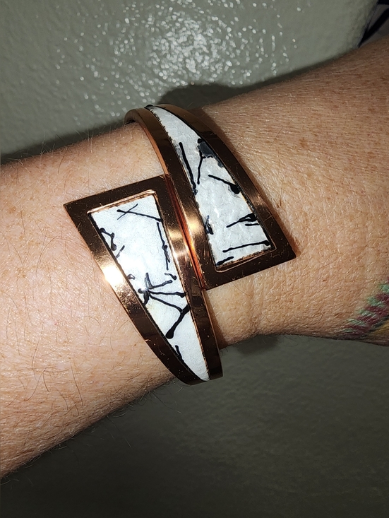 Matisse Renoir Jewelry - Vintage Matisse Renoir Copper Enamel Mid- Century Hinged Cuff